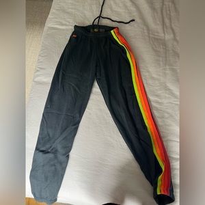 Aviator nation 5 stripe sweatpants